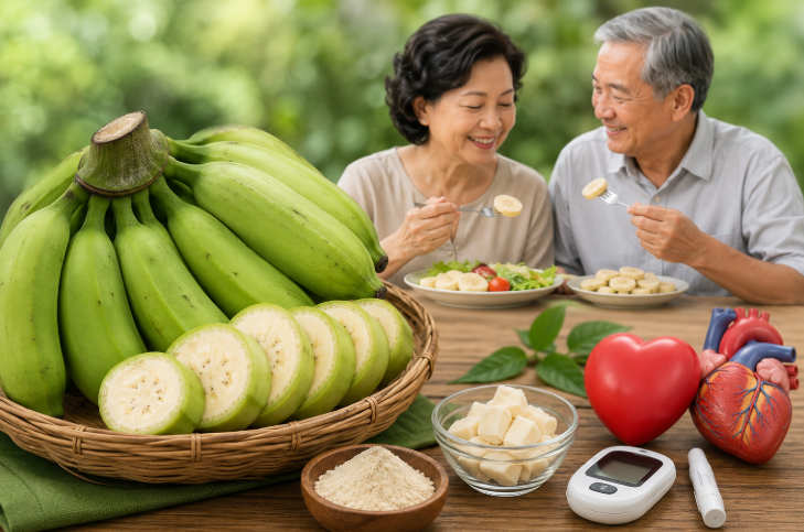 Lợi Ích Sức Khỏe Của Chuối Xanh Đối Với Người Trên 50 Tuổi