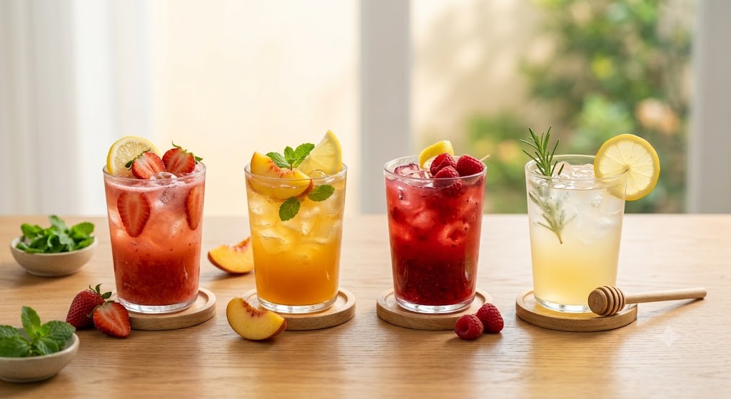 Nước chanh đào ngọt ngào Nước chanh đào ngọt ngào