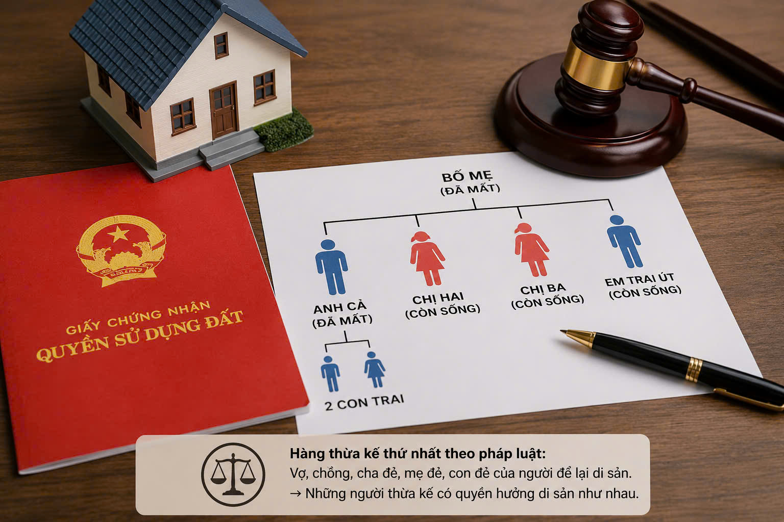 Bố mẹ mất không để lại di chúc, con đã tách hộ khẩu có còn được chia thừa kế?- Ảnh 1.