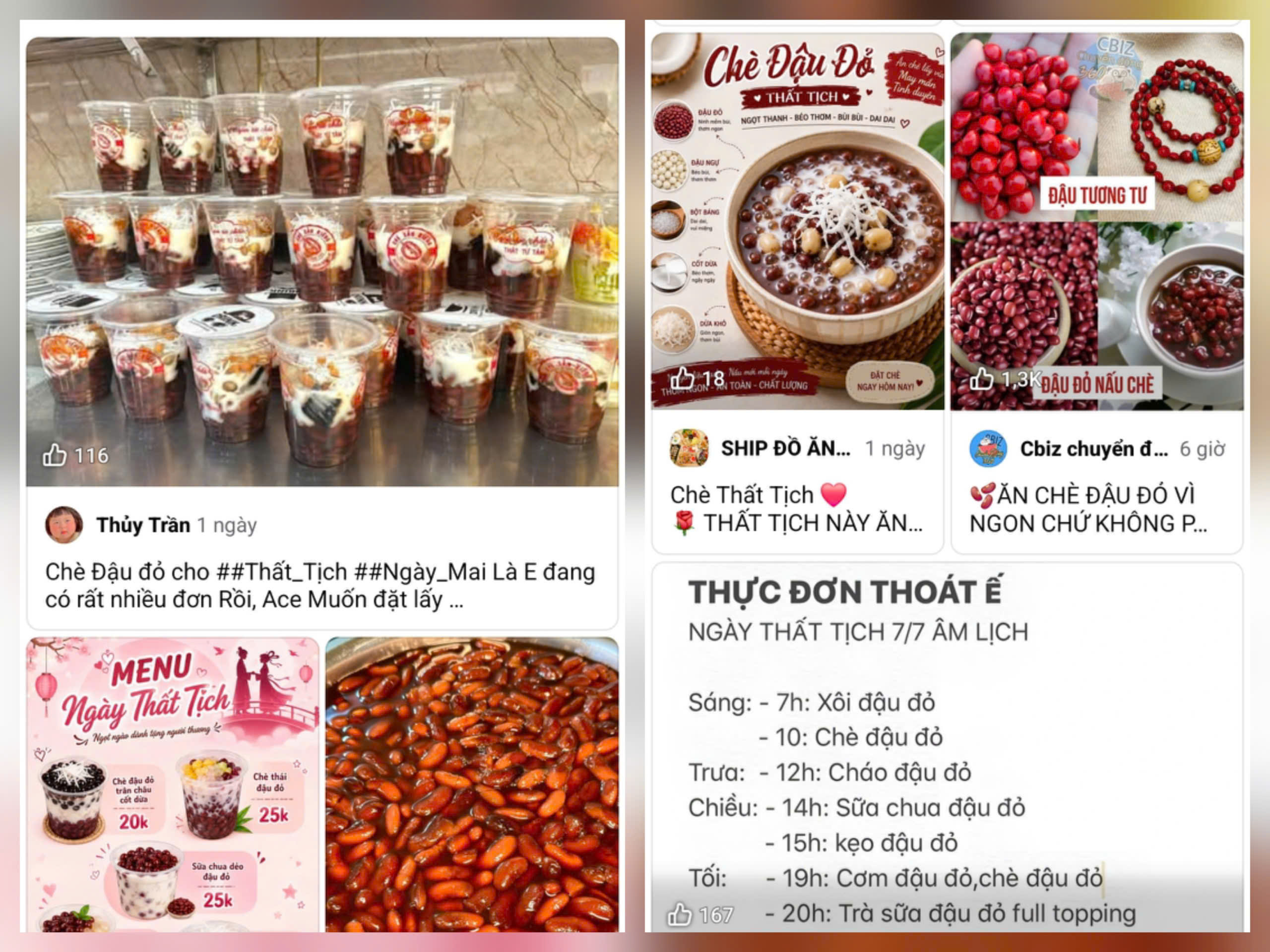 Khám Phá Nguyên Nhân Chè Đậu Đỏ Trở Thành Biểu Tượng Của Ngày Thất Tịch