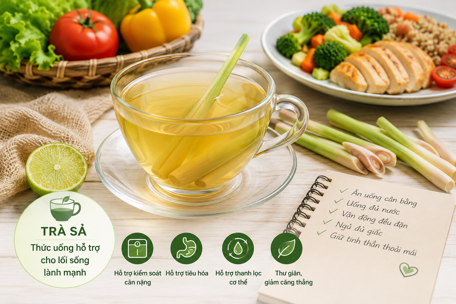 Thời điểm tuyệt vời để uống trà sả