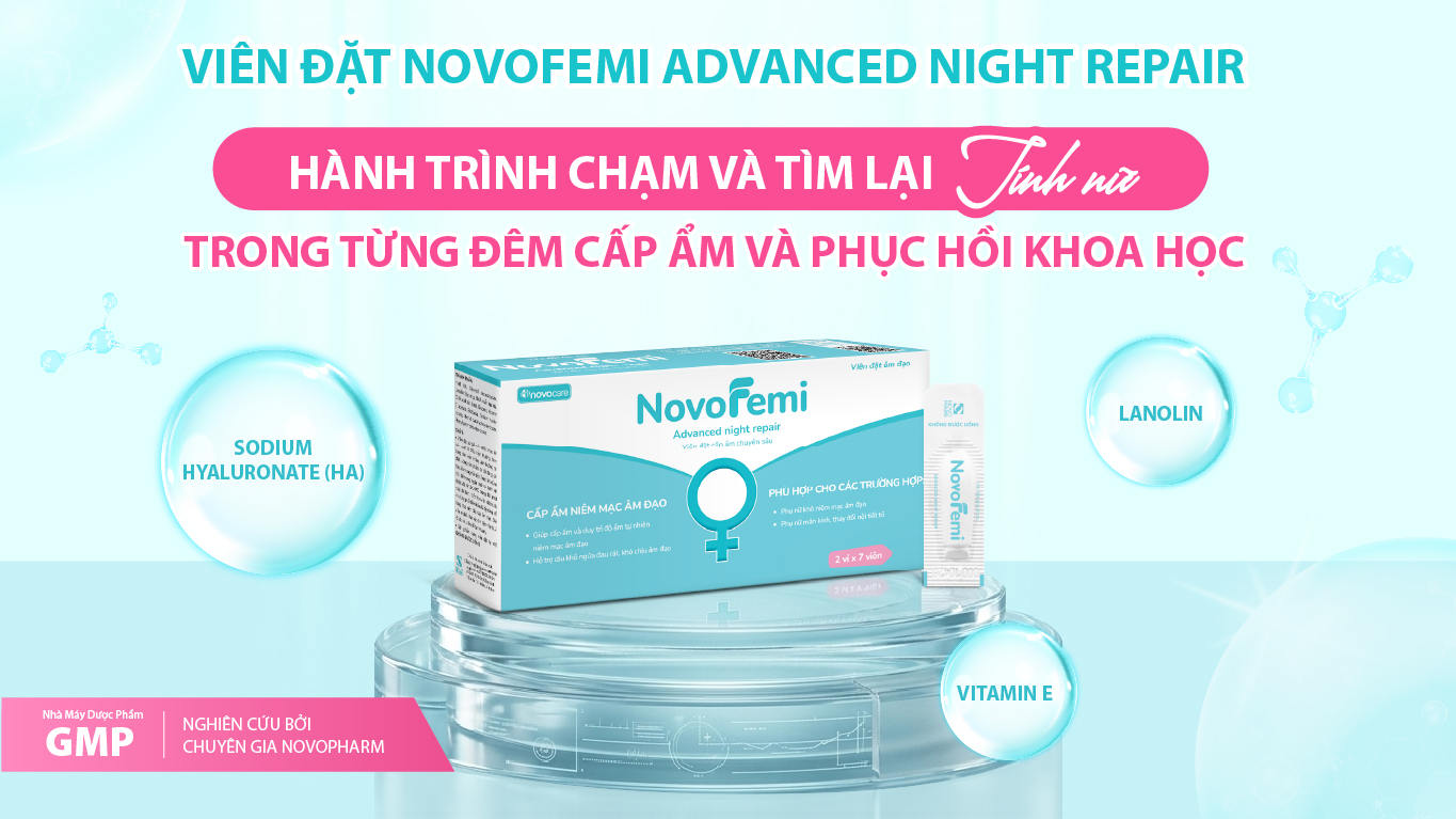 Khám Phá Viên Đặt Âm Đạo Novofemi: Giải Pháp Cho Vấn Đề Khô Âm Đạo - Ảnh 1.