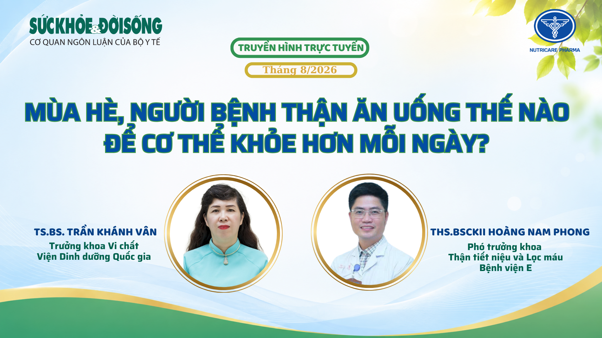 Hướng Dẫn Dinh Dưỡng Cho Người Bệnh Thận Ngày Hè
