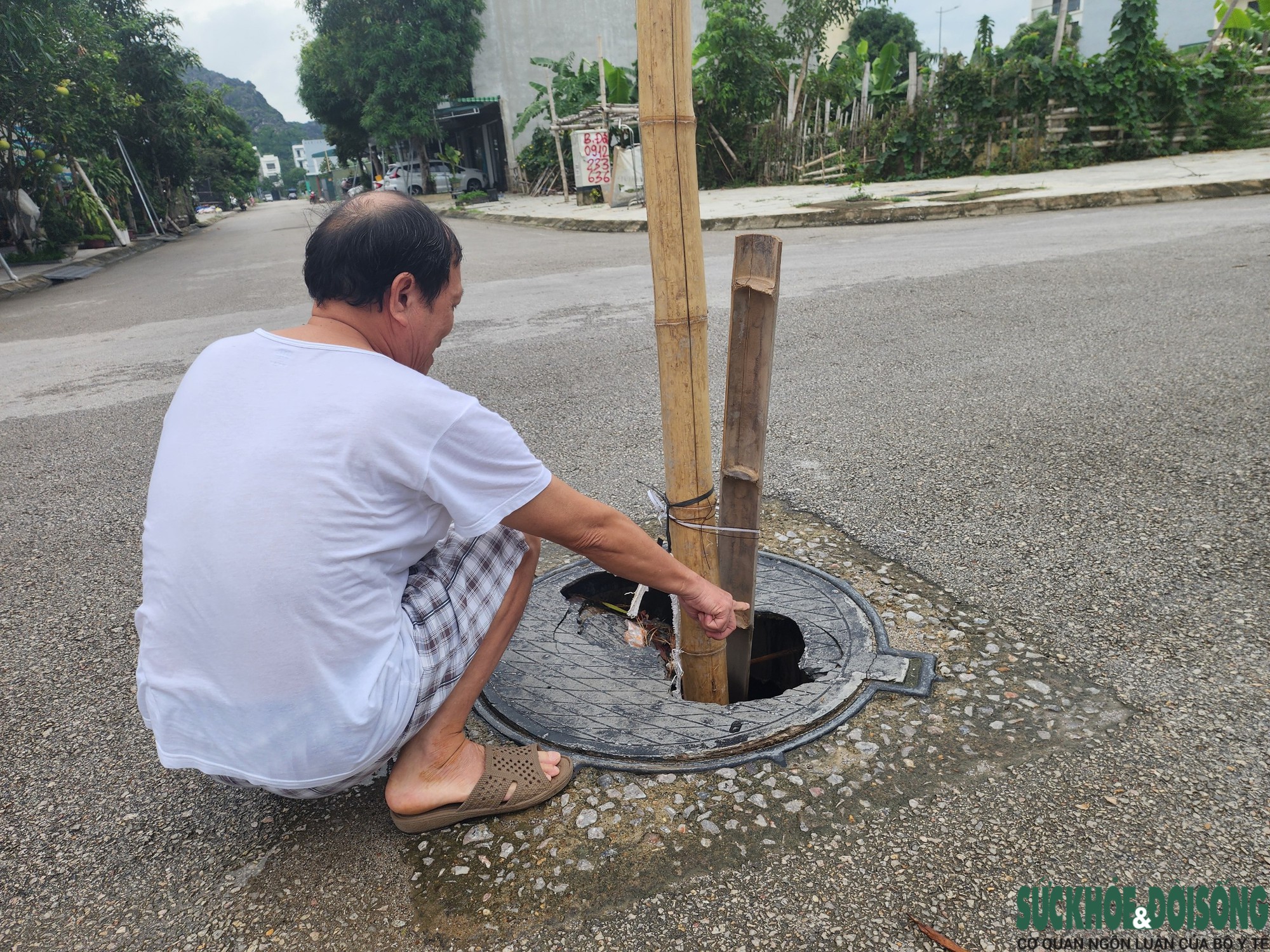 Nguy cơ tiềm ẩn từ những hố ga không nắp giữa lòng đô thị Thanh Hóa