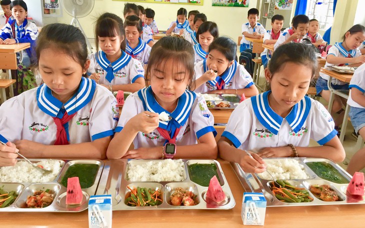 Cập nhật tiến độ cung cấp bữa ăn học đường