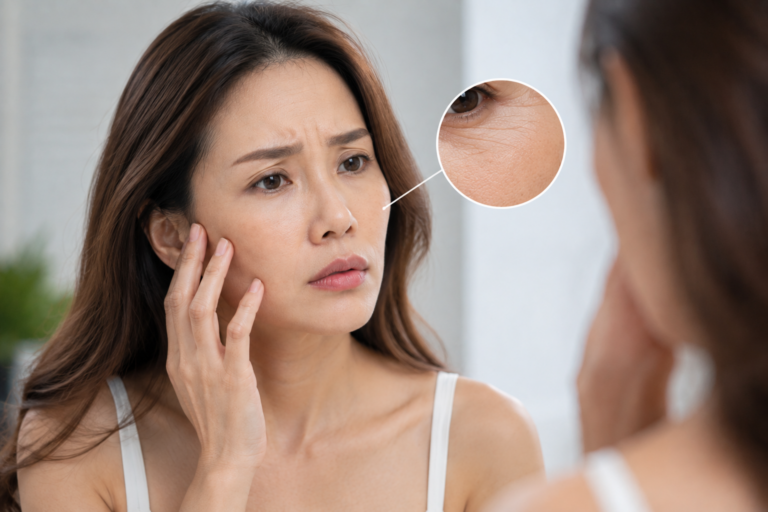 Dấu hiệu lão hóa da - Ảnh minh họa