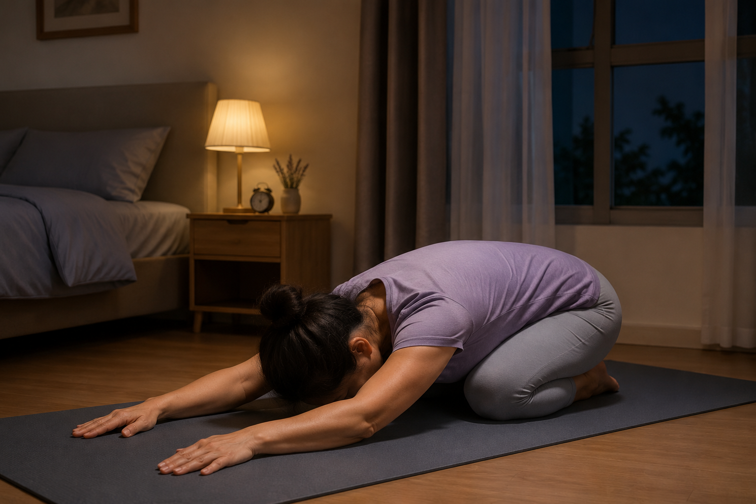 5 Tư Thế Yoga Đơn Giản Giúp Cải Thiện Giấc Ngủ Cho Người Mất Ngủ
