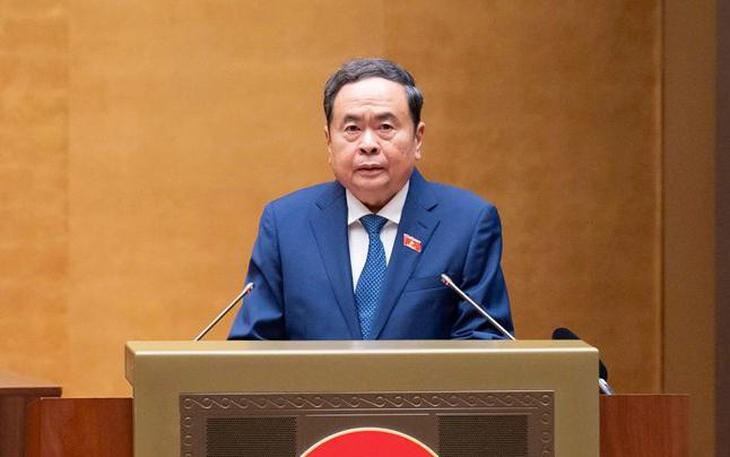 Chủ tịch Quốc hội Trần Thanh Mẫn phát biểu