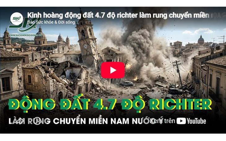 Động đất tại miền Nam nước Ý
