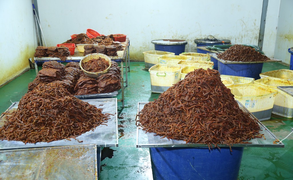 Nguyên liệu được chế biến. Ảnh: Công an TP. Đồng Nai