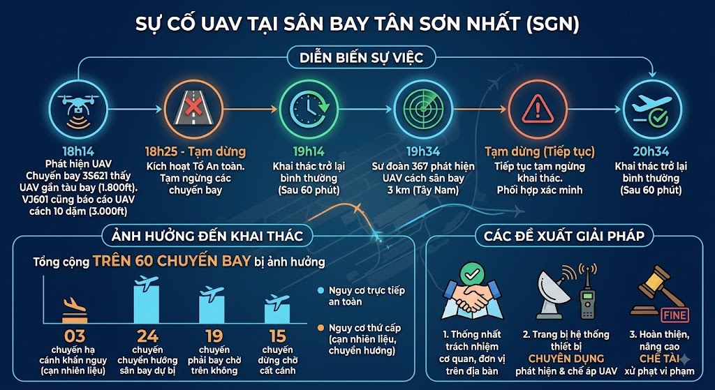 Sự Cố UAV Tại Tân Sơn Nhất: Nguyên Nhân Và Giải Pháp Bảo Đảm An Toàn Hàng Không