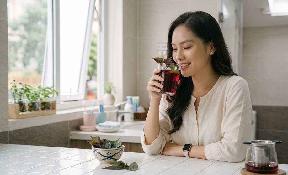 Khám Phá Tác Dụng và Cách Dùng Nước Lá Tía Tô Để Làn Da Khỏe Đẹp