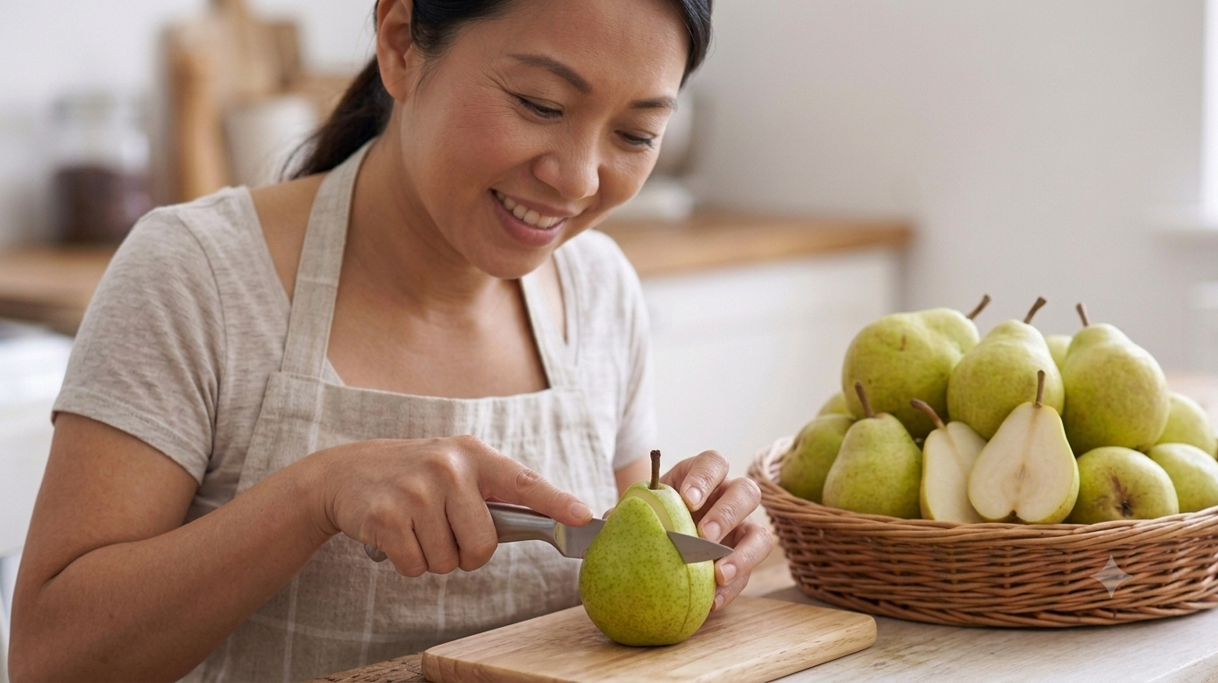 Lợi ích quả lê cho phổi: Ăn thế nào để bảo vệ hô hấp khi giao mùa